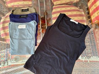 pack 4 top poliamida tirante ancho Zara