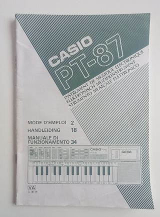 CASIO PT-87 guía manual usuario