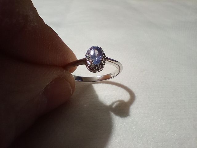 Anillo de plata de ley 925 con piedra natural
