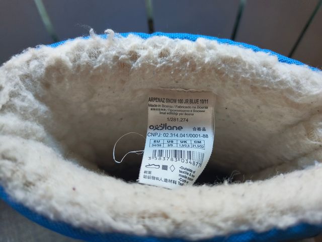 Botas de nieve número 34/35