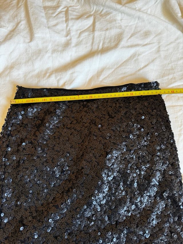 Falda lentejuelas H&M