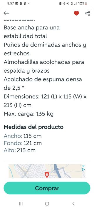 Adidas power silla romana dominadas  Flexiones etc