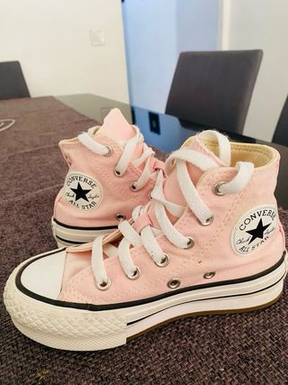 Excelentes converse para niña rosados originales