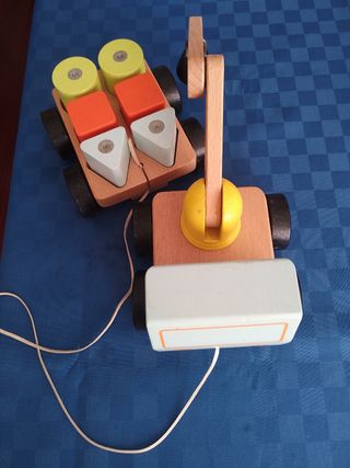 Camion madera imanes