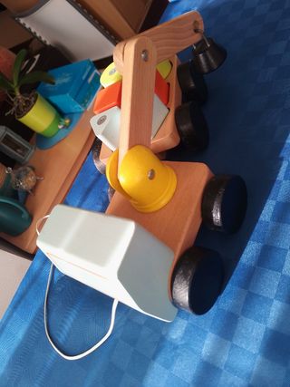 Camion madera imanes