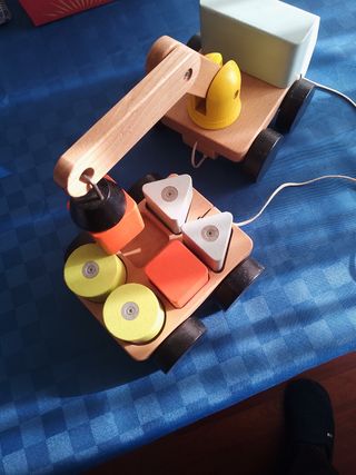 Camion madera imanes