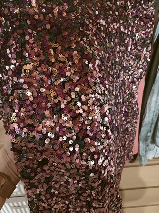 Vestido lentejuelas colores