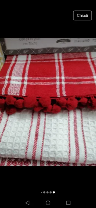 Set 3 Strofinacci in cotone