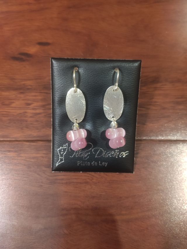 Pendientes Plata 925 y cuarzo