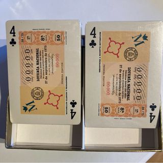 Juego barajas Lotería Nacional