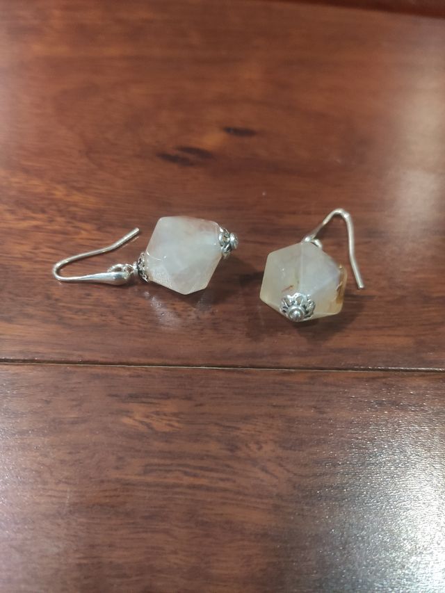 Pendientes Plata y rodocrosita