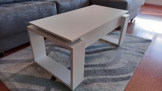 MUEBLE DE SALÓN CON MESA AUXILIAR Y SOFÁ