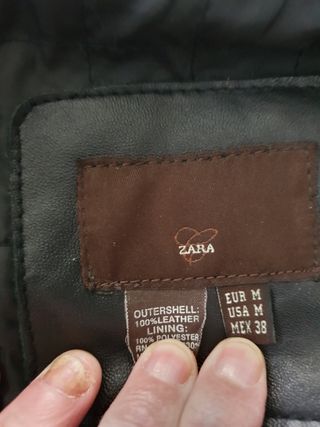Cazadora de Cuero de Zara