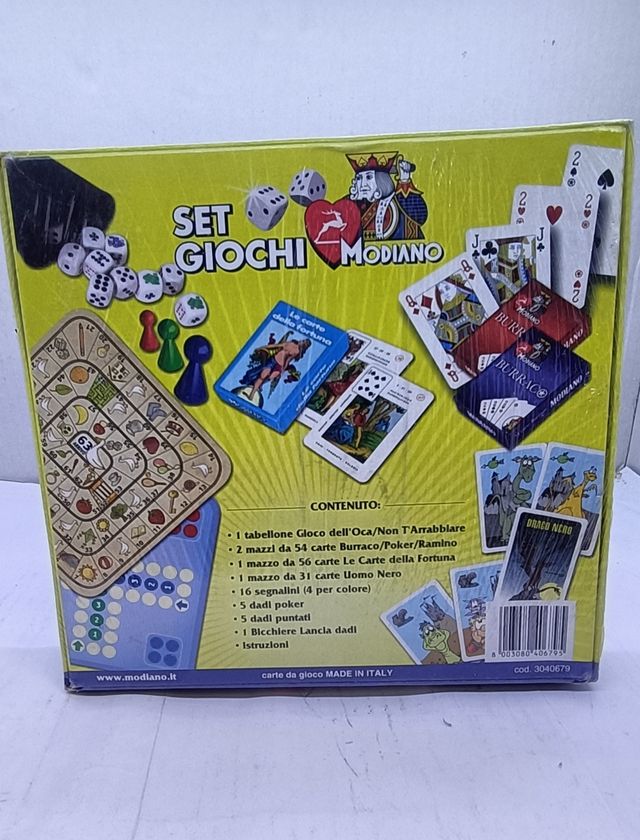 Set 6 giochi da tavolo Modiano nuovo