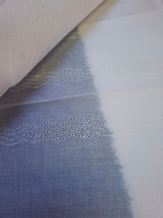 Se vende retal organdi color crudo