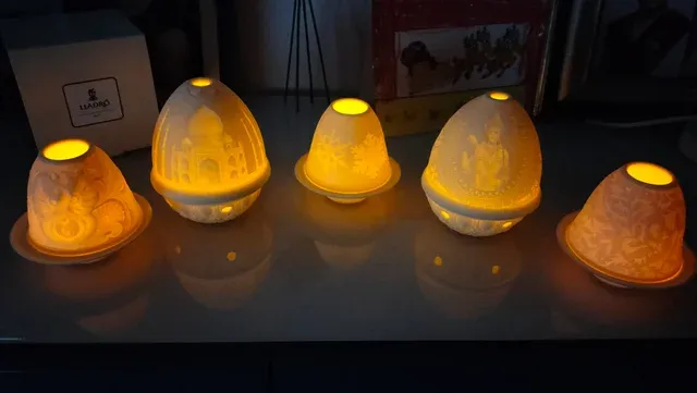 Lladro Litofania porcelana Tucanes