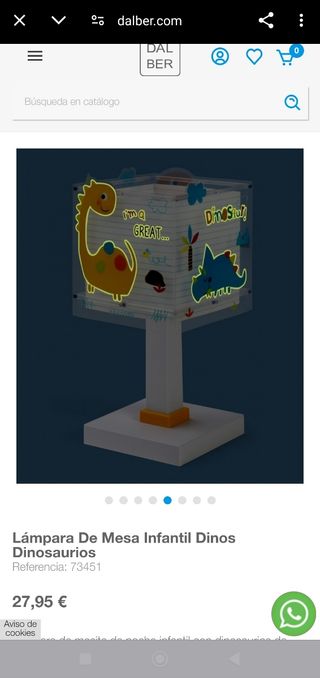 Lampara mesa infantil