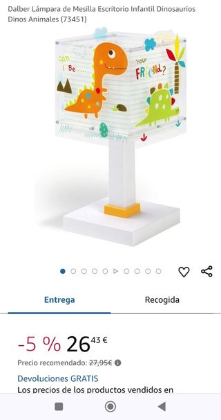 Lampara mesa infantil