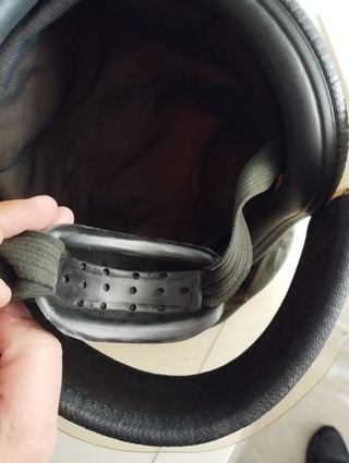 Casco de moto antiguo