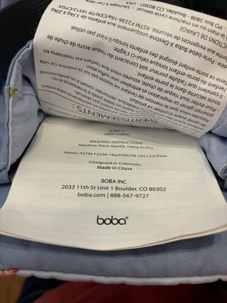 Mochila portabebés BobaX