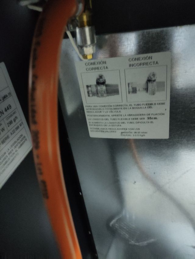 Estufa de butano la marca HJM nuevo