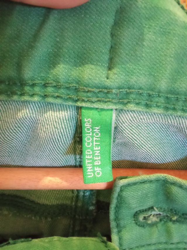 Pantalón Benetton vaquero verde