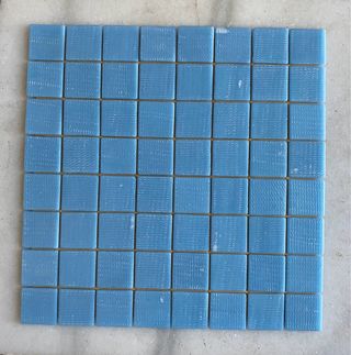 2 m2 mosaico gresite celeste 4x4 liso