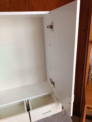 Armario de lavabo blanco