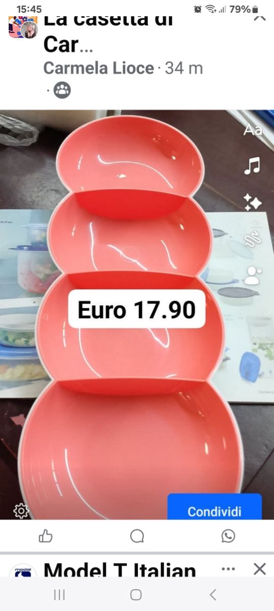 Antipastiera tupperware 