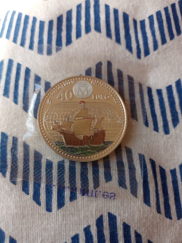 Moneda 40€ vuelta al mundo 