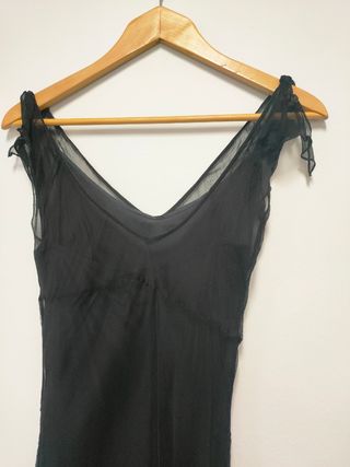 Vestido fiesta seda 100%