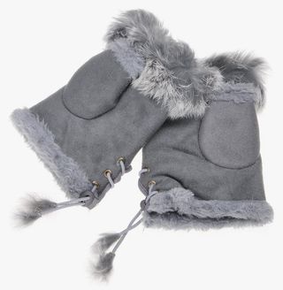 Mitones: guantes forro polar sin dedos