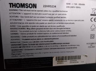 Televisión Thomson 21 pulgadas para piez