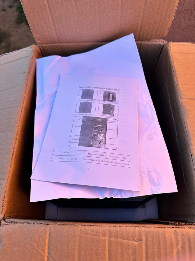 Proyector lanzallamas para eventos