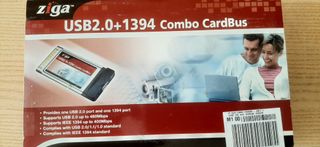 Scheda PC portatile Ziga USB2.0+1394 Combo CardBus