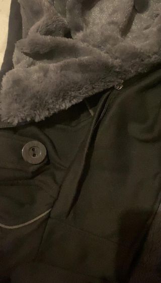 Chaqueta negra de abrigo 