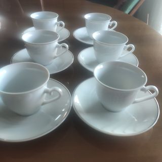 Café. Juego 6 tazas café.