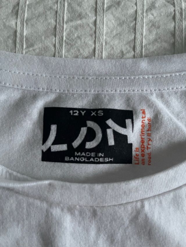 T-Shirt Blanca 12 años