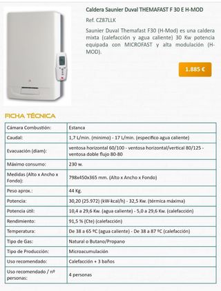 Caldera de gas Saunier Duval