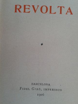 LIBROS EN CATALAN REVOLTA NOVELETES AIGUA AVALL