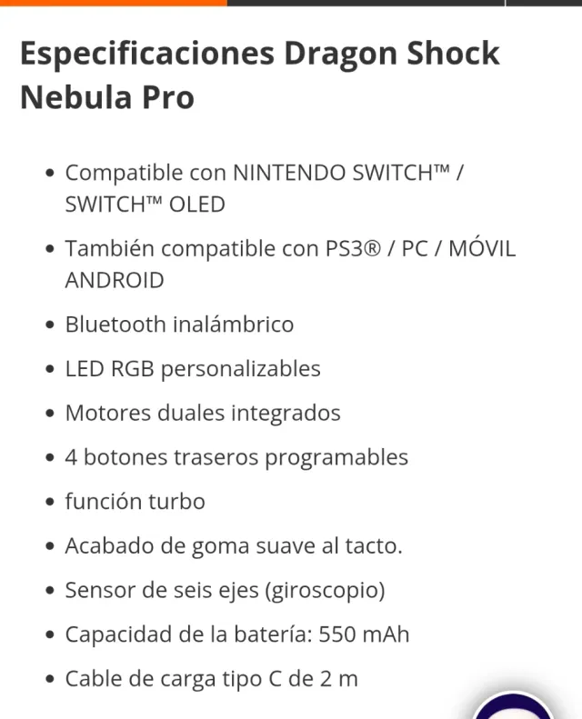 Mando pc/play station 4 botones de mapeo