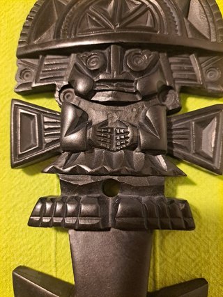 ARTESANÍA INDÍGENA - TUMI - FIGURA CEREMONIAL PERÚ