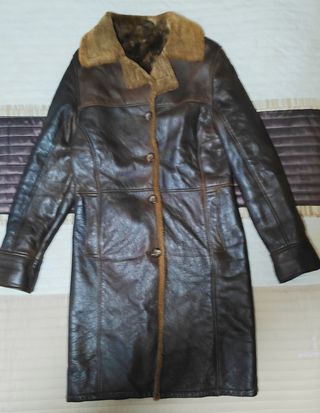 Chaqueton de piel auténtica tipo aviador