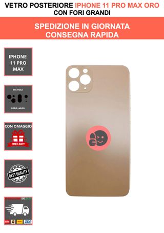VETRO  RICAMBIO PER IPHONE 11 PRO MAX