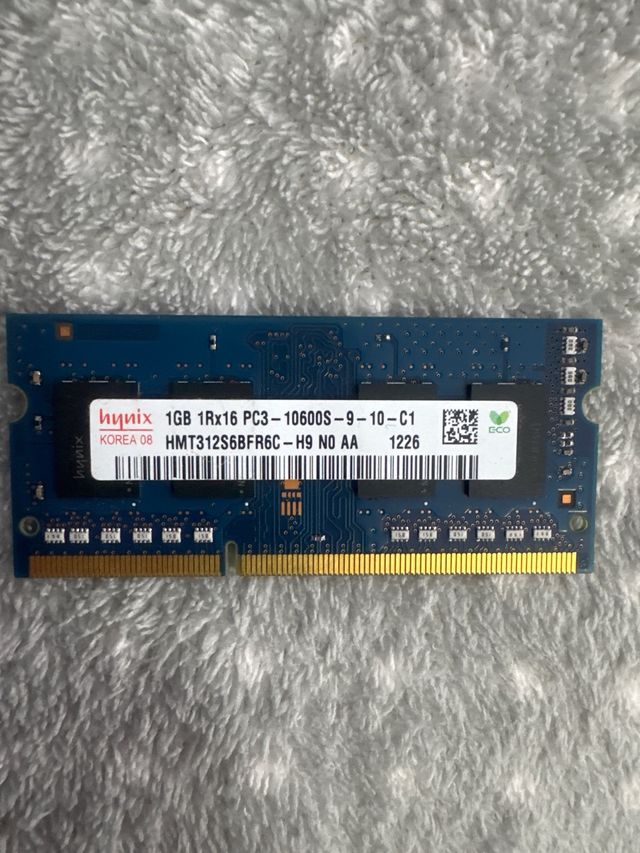 1GB DDR3 para portatiles