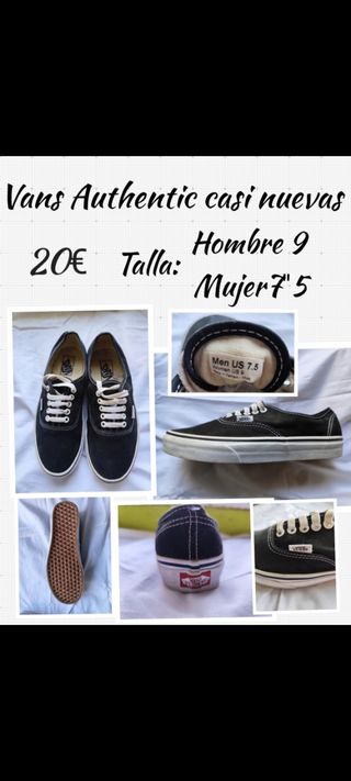 Zapatillas Vans clásicas prácticamente nuevas