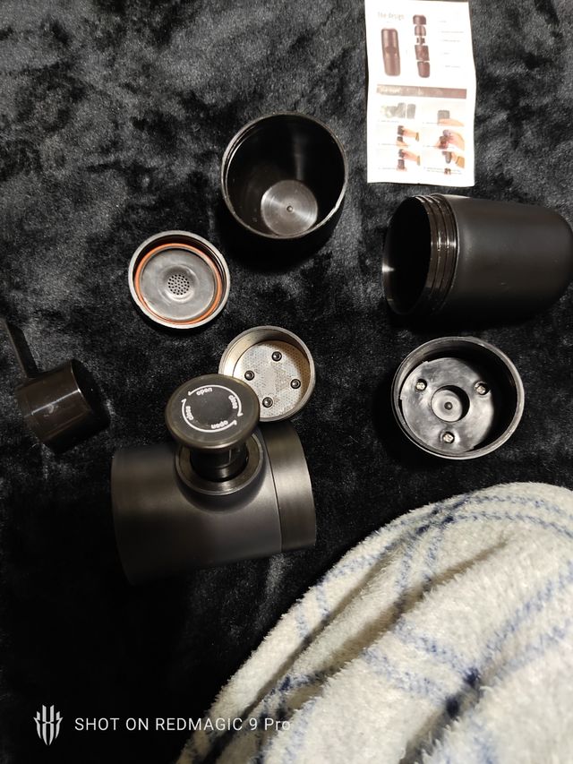 Cafetera viaje manual, sin pilas ni nada