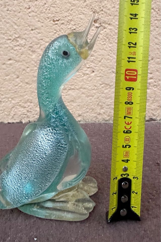 Figura de cristal soplado italiano pato