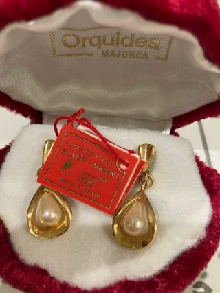 pendientes de plata y perla mallorquina