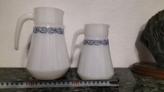 Pack de 2 jarras cristal opalino 